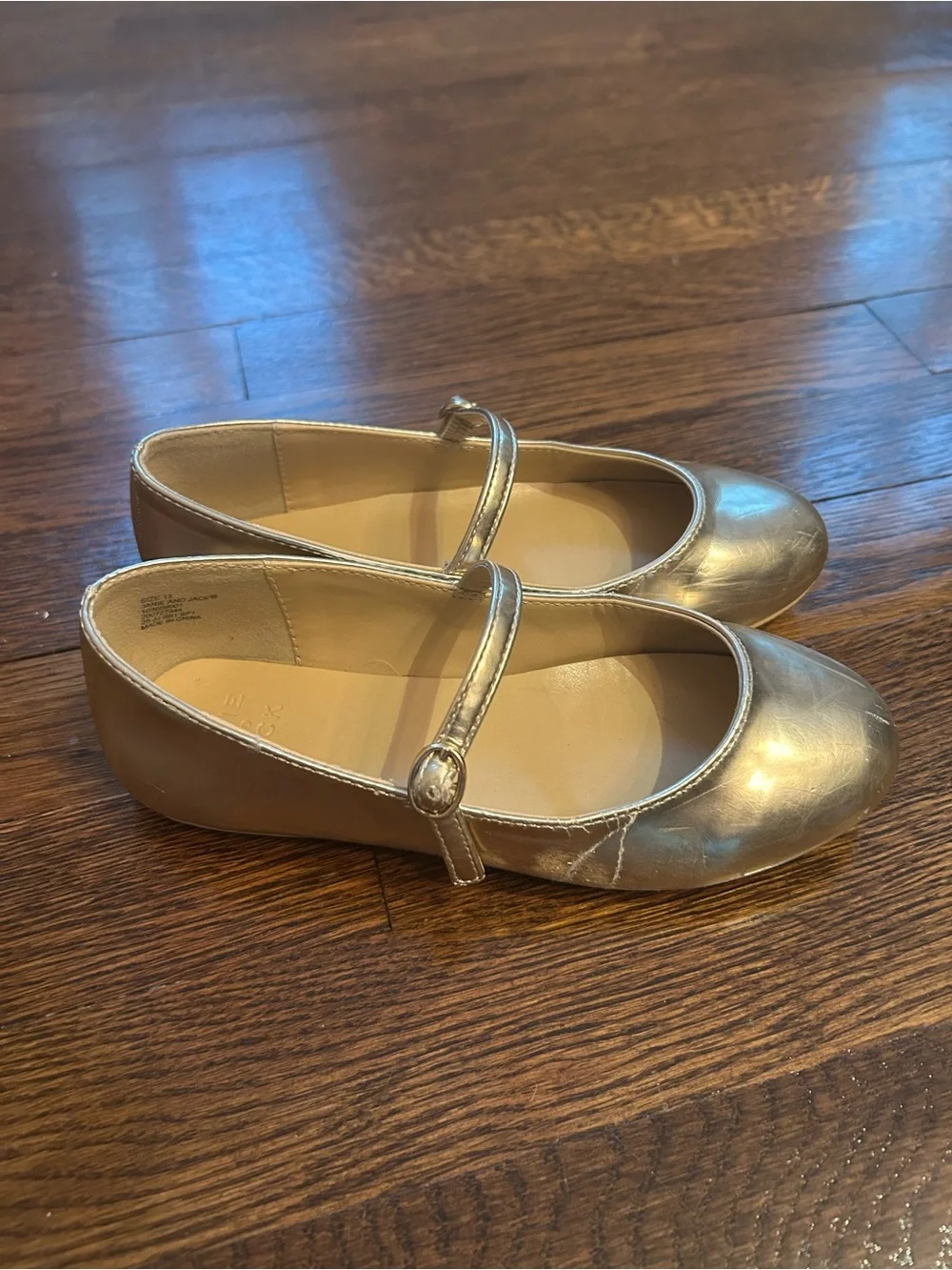 Janie Jack gold flats